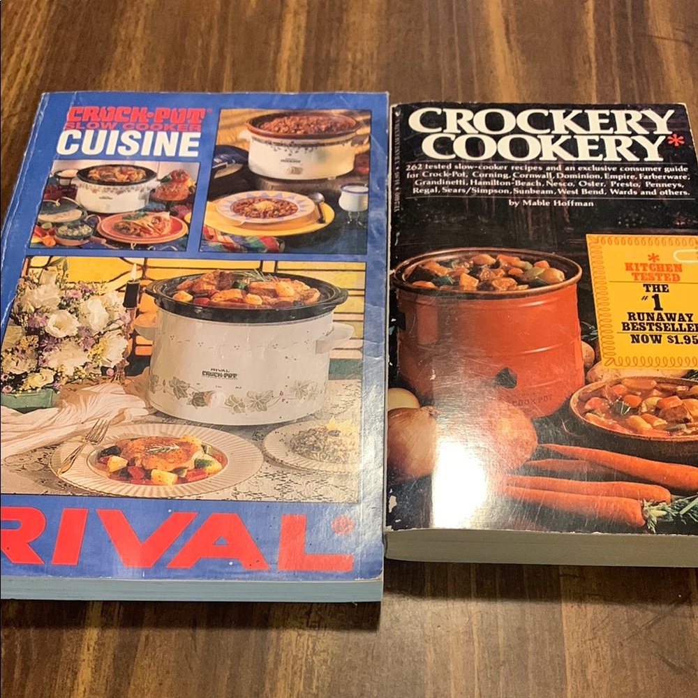 2 Vintage Crockpot Cookbooks